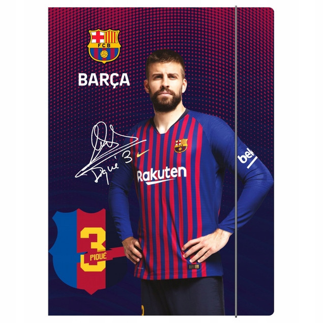 Teczka z Gumką FC BARCELONA Piłka Nożna A4 Dla Chłopaka Astra