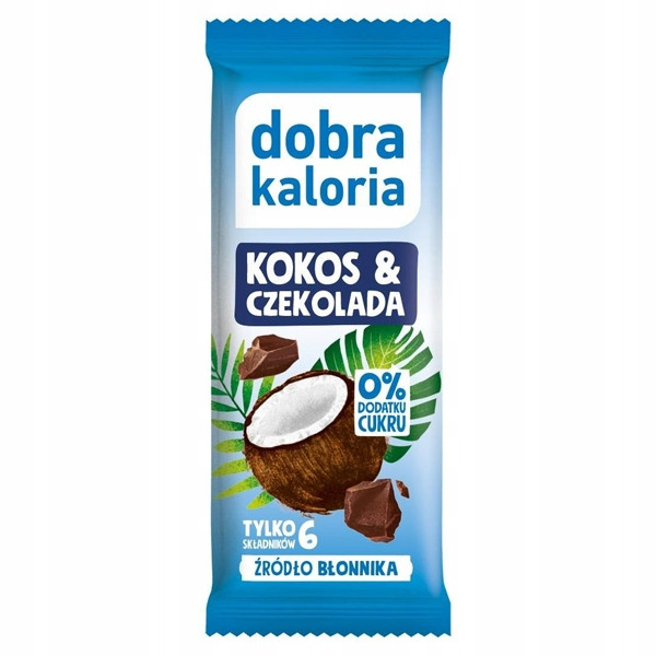10x DOBRA KALORIA Zestaw Zdrowych Batonów Bez Cukru 10szt Mix Fit Przekąska