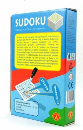 Sudoku Dla Dzieci Mini Gra Logiczna 4+ Alexander 1350