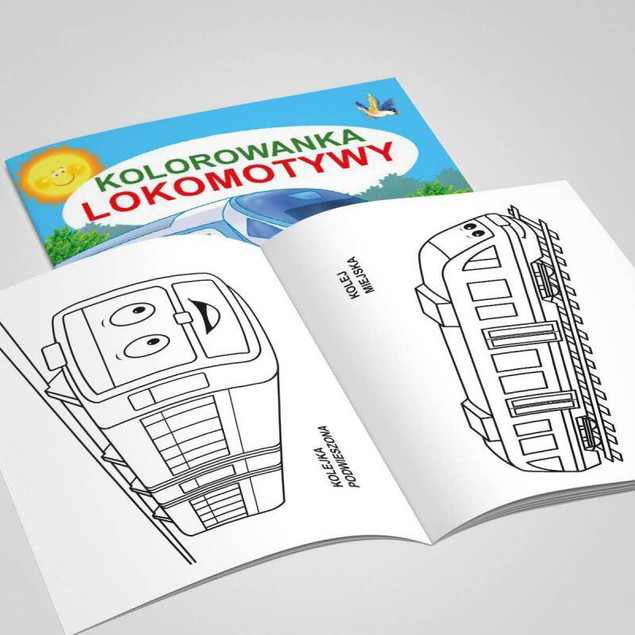 Kolorowanka lokomotywy