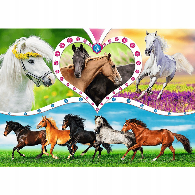 Puzzle 200 Piękne konie 13248 Trefl