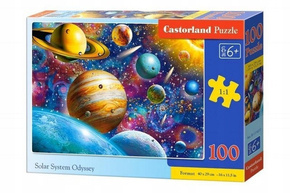 PUZZLE 100 UKŁADANKA DLA DZIECI KOSMOS UKŁAD SŁONECZNY PLANETY 6+ CASTOR