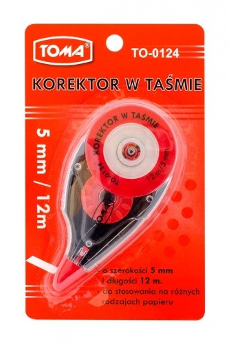 Korektor W Taśmie Szkolny Biurowy 5mmx12m TOMA TO-0124