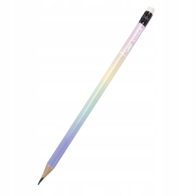 Ołówek trójkątny z gumką z nadrukiem Kidea mix cena za 1 szt