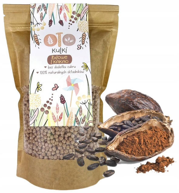 OtoLandia Kulki śniadaniowe ryżowe z kakao (bez pszenicy) 150 g