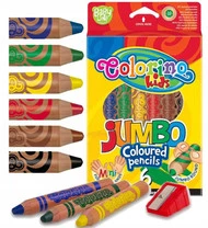 Colorino Pierwsze kredki dla malucha grube 6 kol