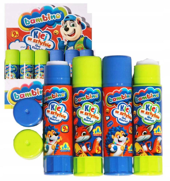 4 sztuki - KLEJ BAMBINO SZKOLNY W SZTYFCIE 9g