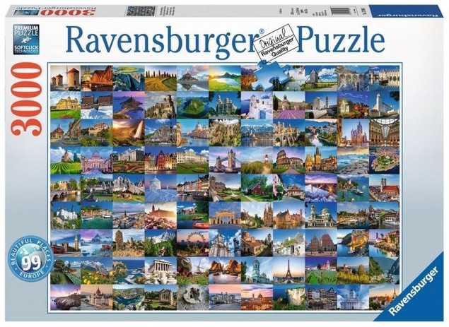 PUZZLE 3000 EUROPA ZABYTKI KRAJOBRAZY WIDOK