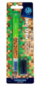 Pióro Wieczne Szkolne MINECRAFT 3 Naboje w Blistrze Astra