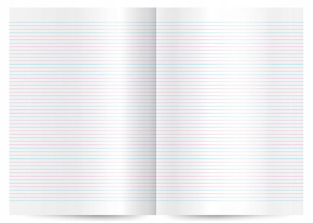 Zeszyt A4 32k kolorowa linia p10 INTERDRUK cena za 1szt