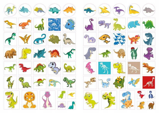 Nasze kochane dinozaury z naklejkami