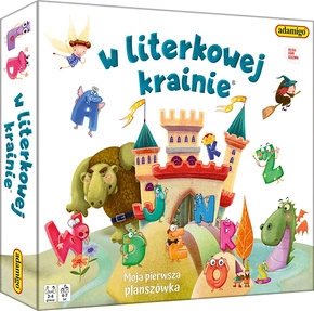 Gra Planszowa W Literkowej Krainie Edukacyjna Poznawanie Liter 4+ Adamigo