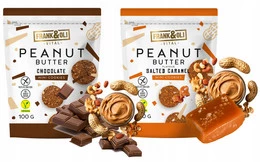FRANK&OLI Ciasteczka Mini MASŁO ORZECHOWE CZEKOLADA SŁONY KARMEL 100g x2