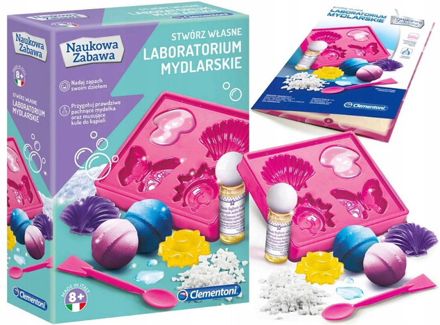 Laboratorium Mydlarskie Stwórz To Sam Naukowa Zabawa 8+ Clementoni