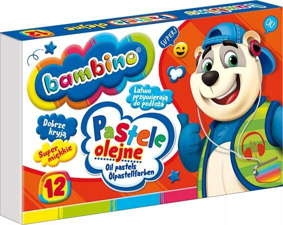 Pastele olejne 12kol. bambino MAJEWSKI