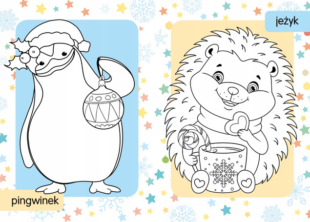 Kolorowanka z tatuażami. Idą święta