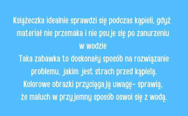 BOCIOLAND Miękka Książeczka Edukacyjna z Piszczkiem KRÓWKA Do Kąpieli 3M+