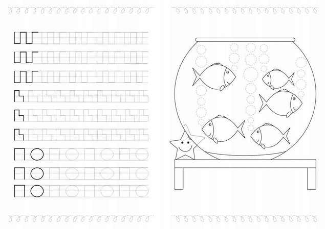 Books and Fun Ćwicz rękę Nauka kaligrafii. Wesołe szlaczki