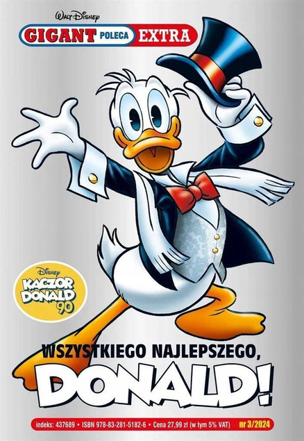 Gigant Poleca Extra Tom 3/2024 Wszystkiego Najlepszego Donald Egmont