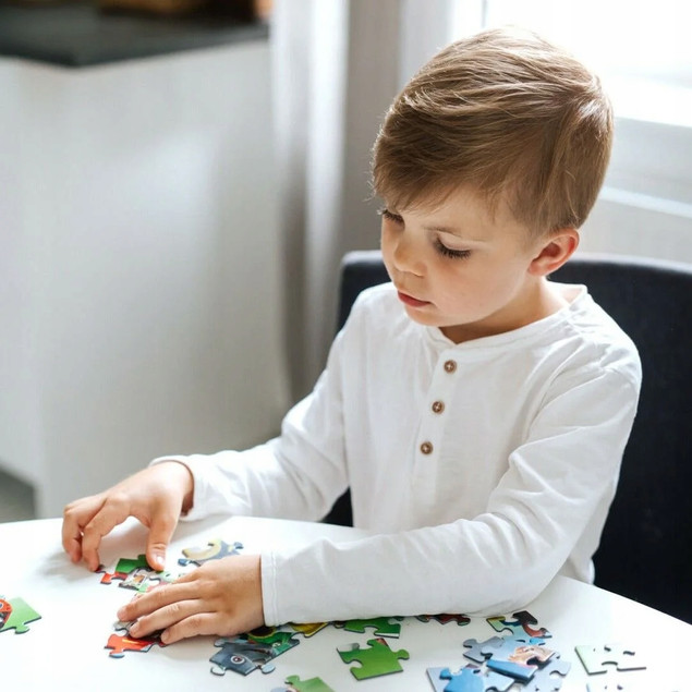 Puzzle 2 x 24 Układanka Wóz STRAŻACKI KARETKA Rodzina Treflików 3+ Trefl