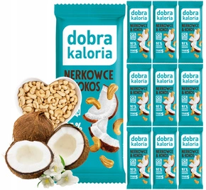 10x DOBRA KALORIA Zdrowy Baton Orzechy Nerkowca i Kokos Bez Dodatku Cukru