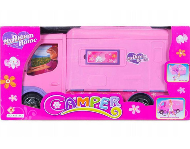 Auto Kamper 50 cm dla lalek Barbie Monster High