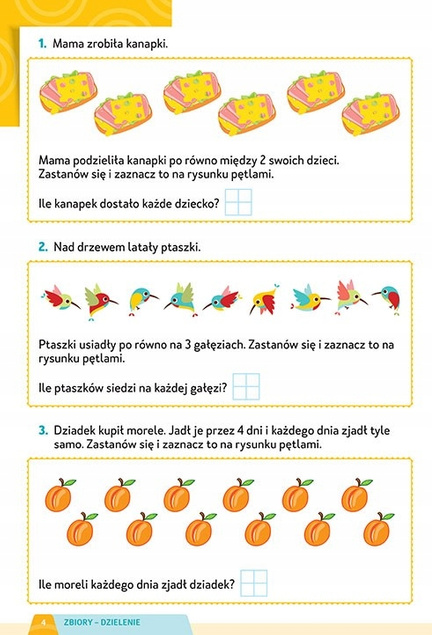 ZESTAW 3 Książeczek - DODAWANIE ODEJMOWANIE MNOŻENIE DZIELENIE Greg kl 1-3