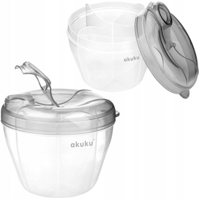 AKUKU POJEMNIK NA MLEKO W PROSZKU 4komory DOZOWNIK