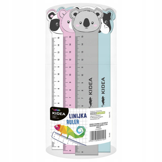 Linijka 15cm z figurką Kidea D