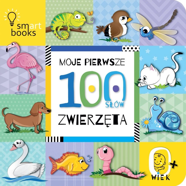 Moje Pierwsze 100 Słów Zwierzęta Nauka Mówienia 0+ SmartBooks