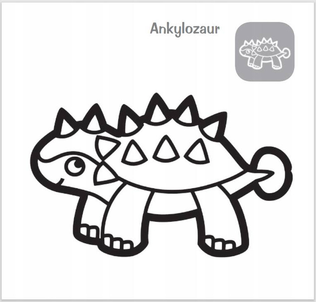 Gruba krecha. Dinozaur