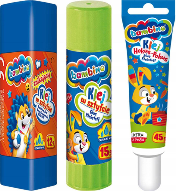 Farby plakatowe 12kol 20ml Bambino p5 MAJEWSKI/cena za 1szt.