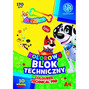 Blok Szkolny Techniczny A4 KOLOROWY 170g 10 Kratek Astrino