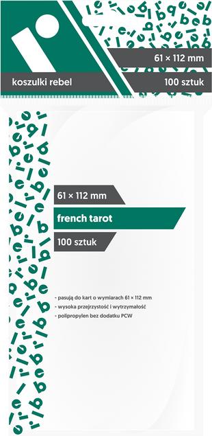 Koszulki French Tarot 61x112 (100sztuk) REBEL