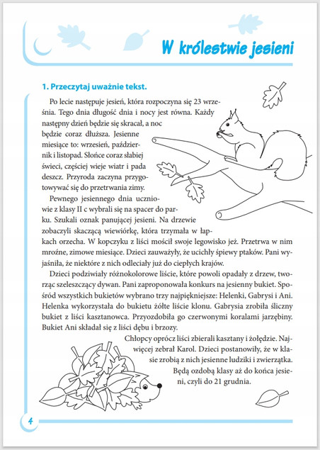 Czytanie ze zrozumieniem. Testy sprawdzające. Część 1