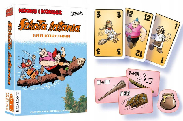 Gra karciana SZKOŁA LATANIA podróżna kajko kokosz