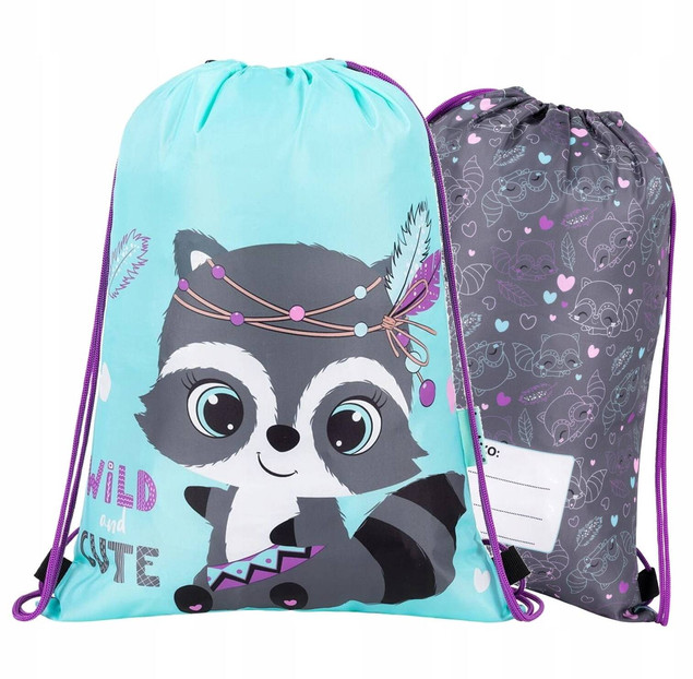 Worek Szkolny Na Buty Obuwie Odzież Na WF Dla Dziewczynki SZOP