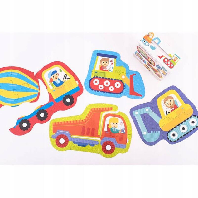 Puzzle Progresywne Pojazdy Na Budowie 22el. 2+ CzuCzu 32178