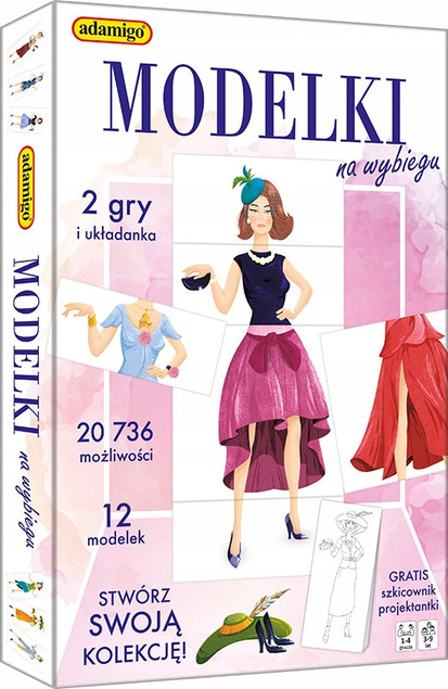 Gra Układanka Modelki na Wybiegu Adamigo
