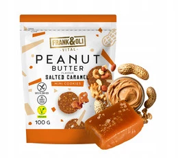 FRANK&OLI Ciasteczka Mini MASŁO ORZECHOWE SŁONY KARMEL Białko Błonnik 100g