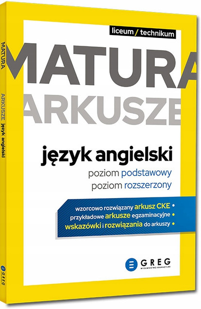 Matura 2026 JĘZYK ANGIELSKI Repetytorium + Arkusze Poziom Podst Rozszerzony