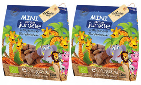 2x BIO Ania Herbatniki Kakaowe Mini Jungle 200g