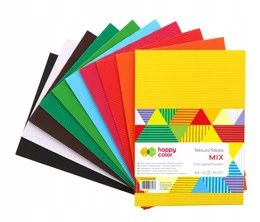 Tektura Falista A4 10 Arkuszy MIX KOLORÓW Happy Color