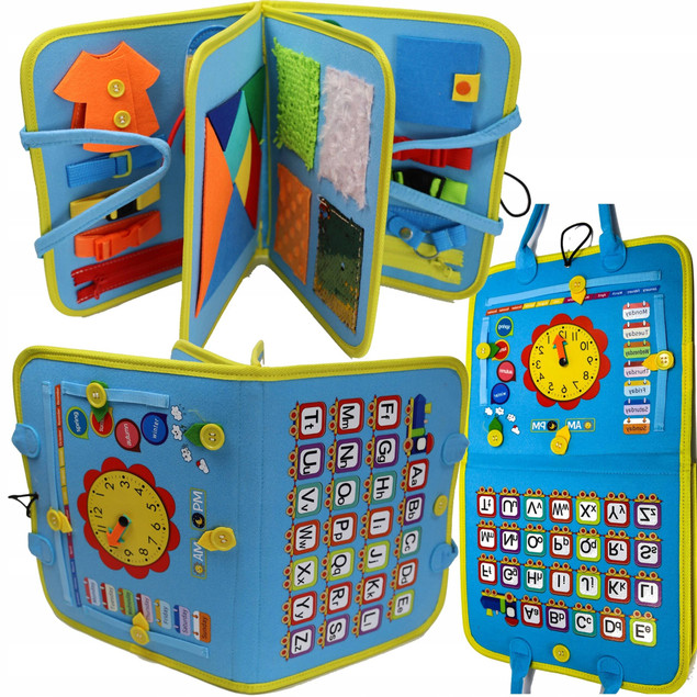 Tablica manipulacyjna MONTESSORI sensoryczna ZAMEK