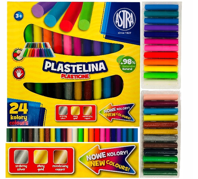 Plastelina 24kol ASTRA