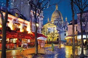 Puzzle 1500 Układanka Paryż MONTMARTRE Miasto Kawiarnia 14+ Clementoni