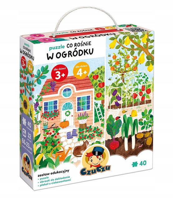 Puzzle Co Rośnie w OGRÓDKU 3+ 4+ 40el. Układanka CzuCzu 914826
