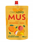 OwoLovo Mus JABŁKO BRZOSKWINIA MANGO Dla Dzieci Bez Cukrów 200g