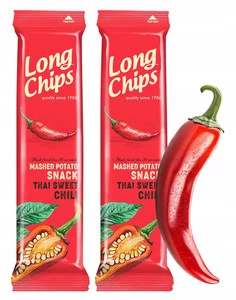 LONG CHIPS Chipsy Ziemniaczane o Smaku SŁODKIEJ PAPRYKI CHILLI 75g x2