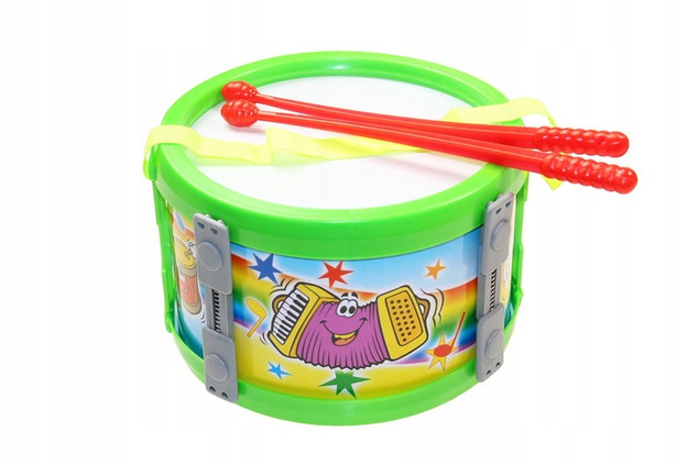 Bębenek Perkusyjny Perkusja + Pałeczki Instrument Dla Dzieci MIX Marek